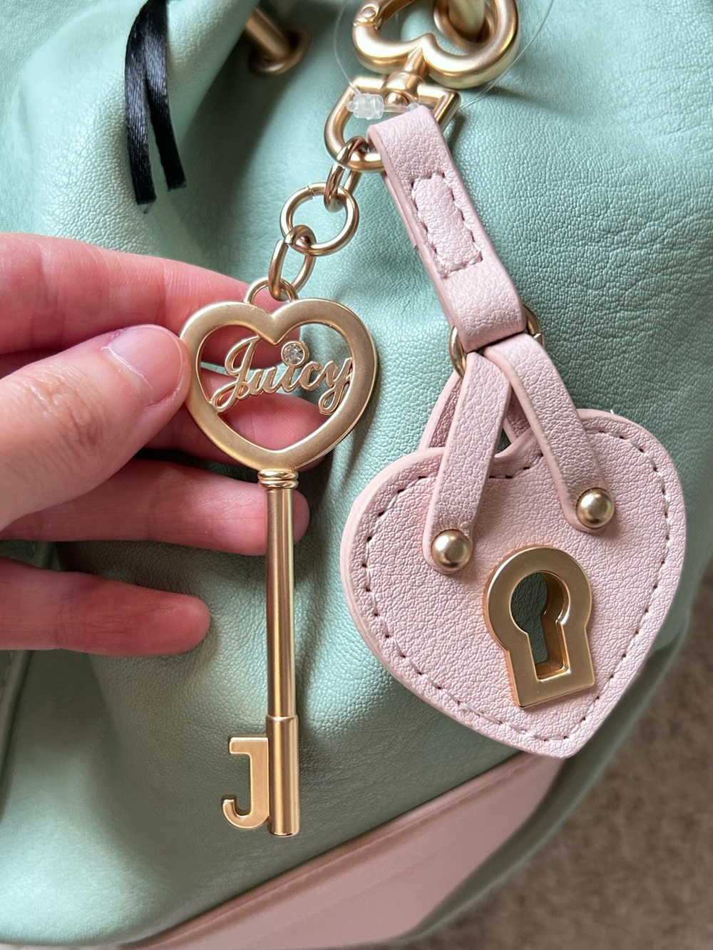 Juicy Couture Royal To Juicy Satchel Frosty Green Y2K Retro Barbiecore NWT - Picture 8 of 12